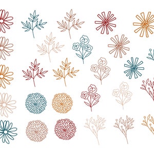 Autocollants numériques pour Instagram et planificateurs - Goodnotes, Flower Sticker Pack