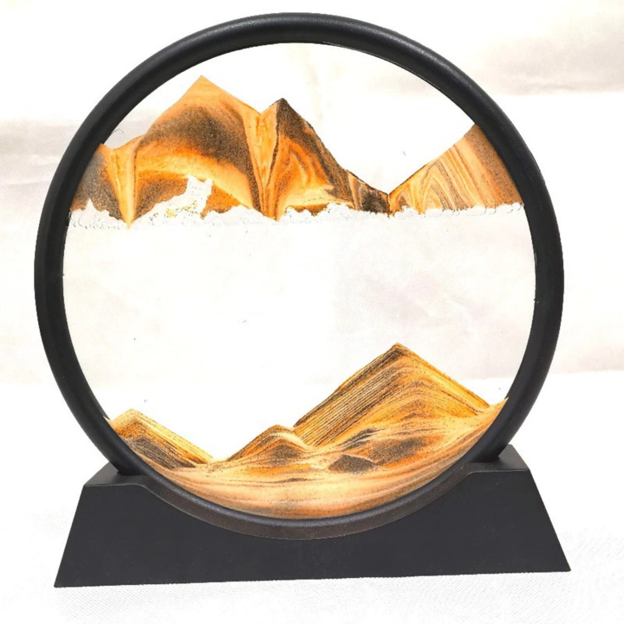 Moving Sand Art Picture Round Glass 3D Deep Sea Sandscape In Etsy