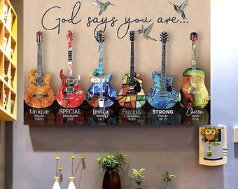 Guitar Canvas Etsy