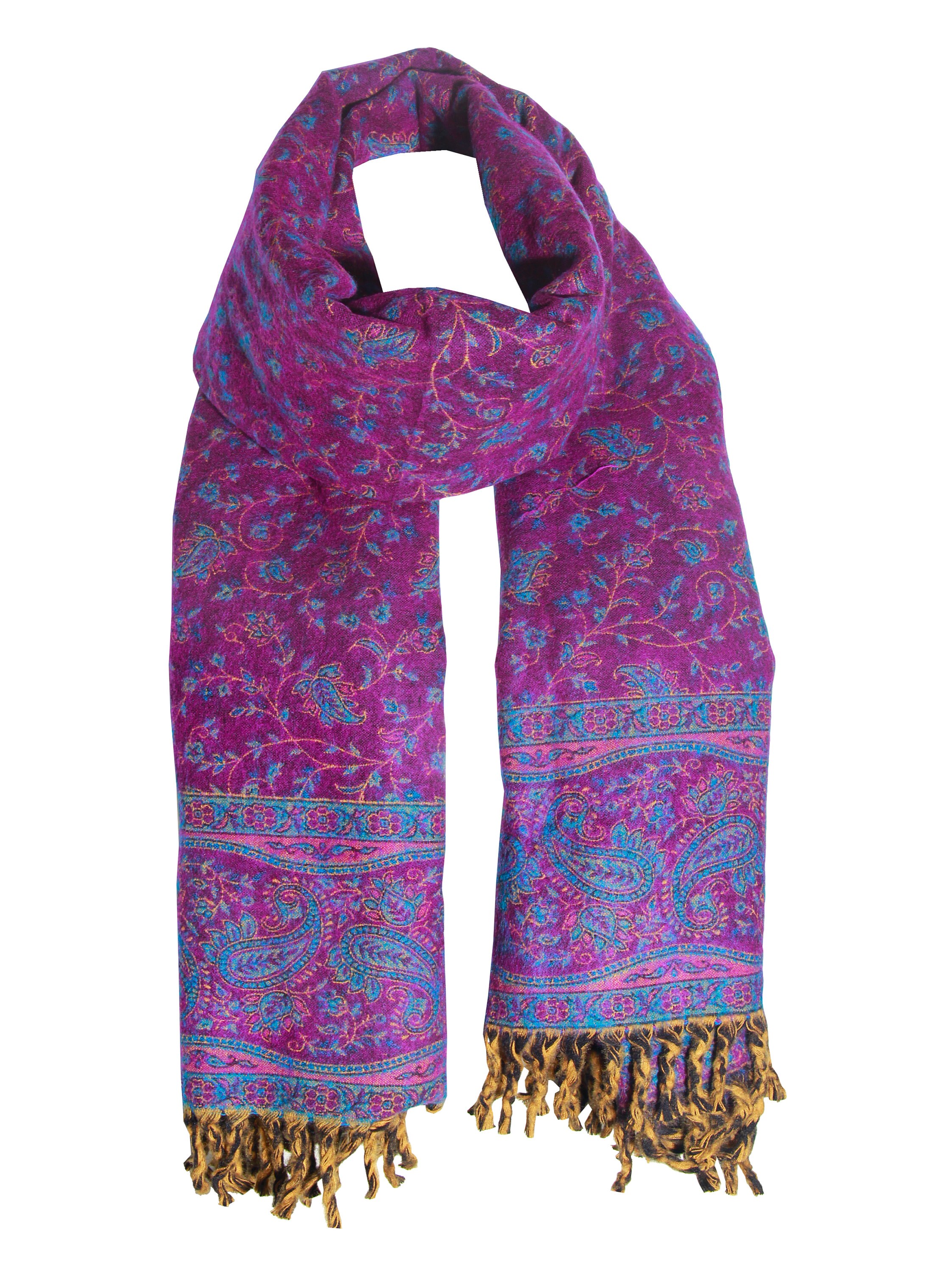 LUXURY HANDMADE BLUE Purple Floral Scarf Yak Wool Comfortable | Etsy UK