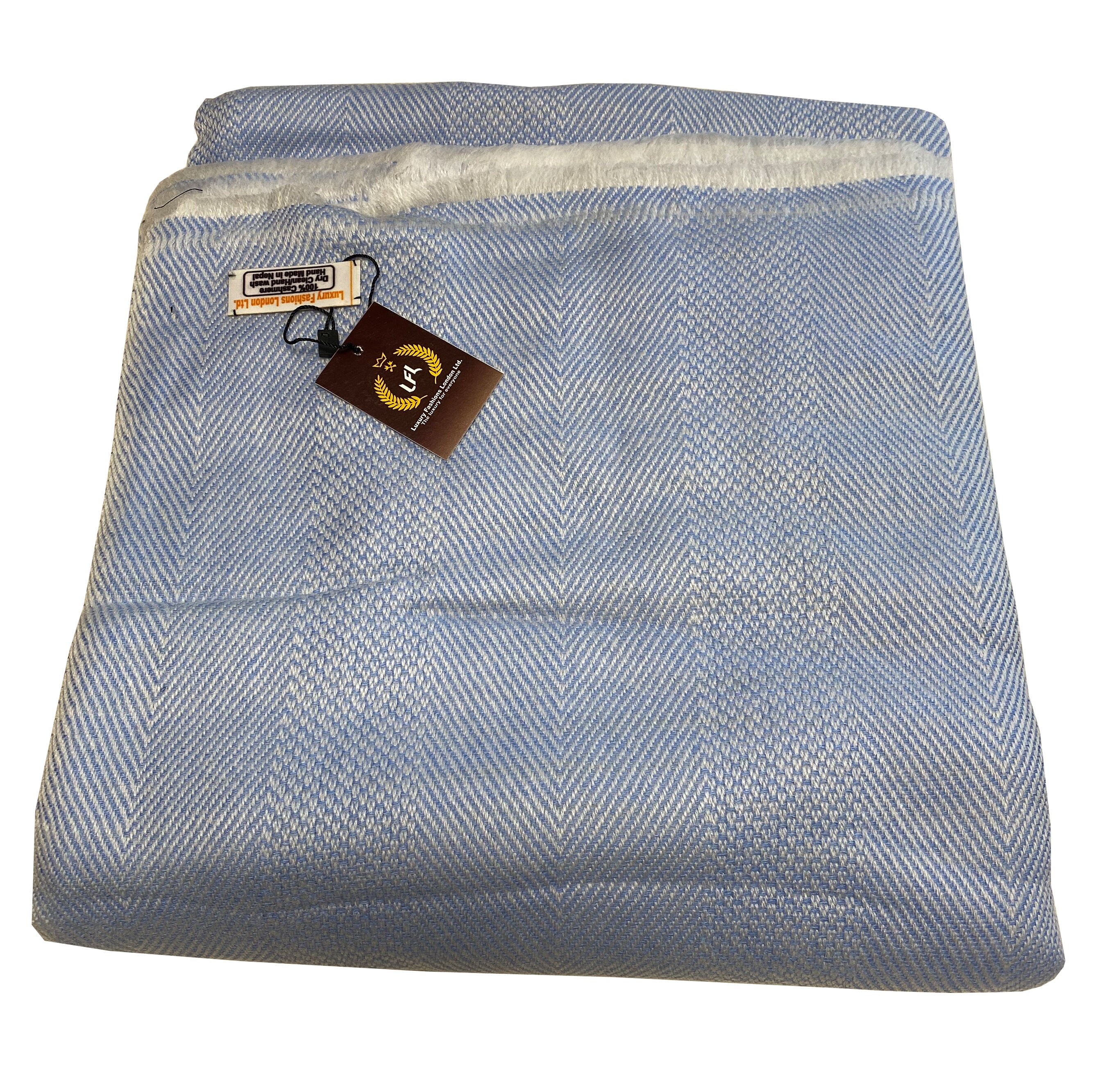 DUSTY BLUE PREMIUM Cashmere blanket 209cm145cm biggest ever Etsy