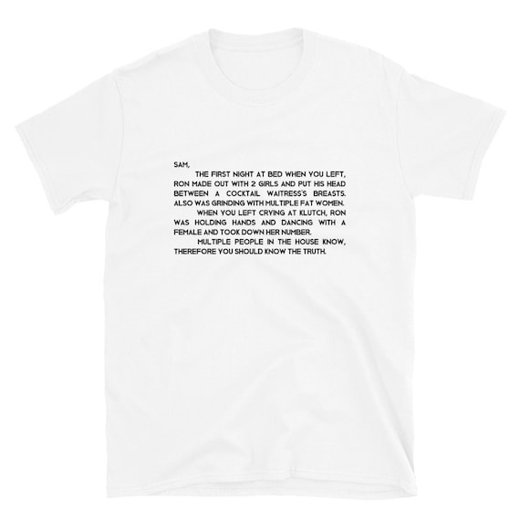 Jersey Shore the Note T-shirt | Etsy 