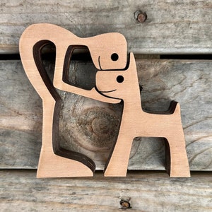 Man and Dog / Man&#39;s Best Friend Puzzle Figures
