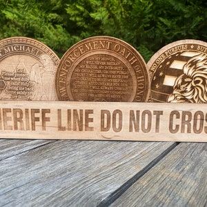 Law Enforcement Challenge Coin Plaque