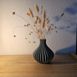 vase Shoji |imprimé 3D|vase fleurs séchées|vase 3D|vase décoratif|durable|vase écoresponsable|cadeau pour soeur|cadeau fête des mères|cadeau