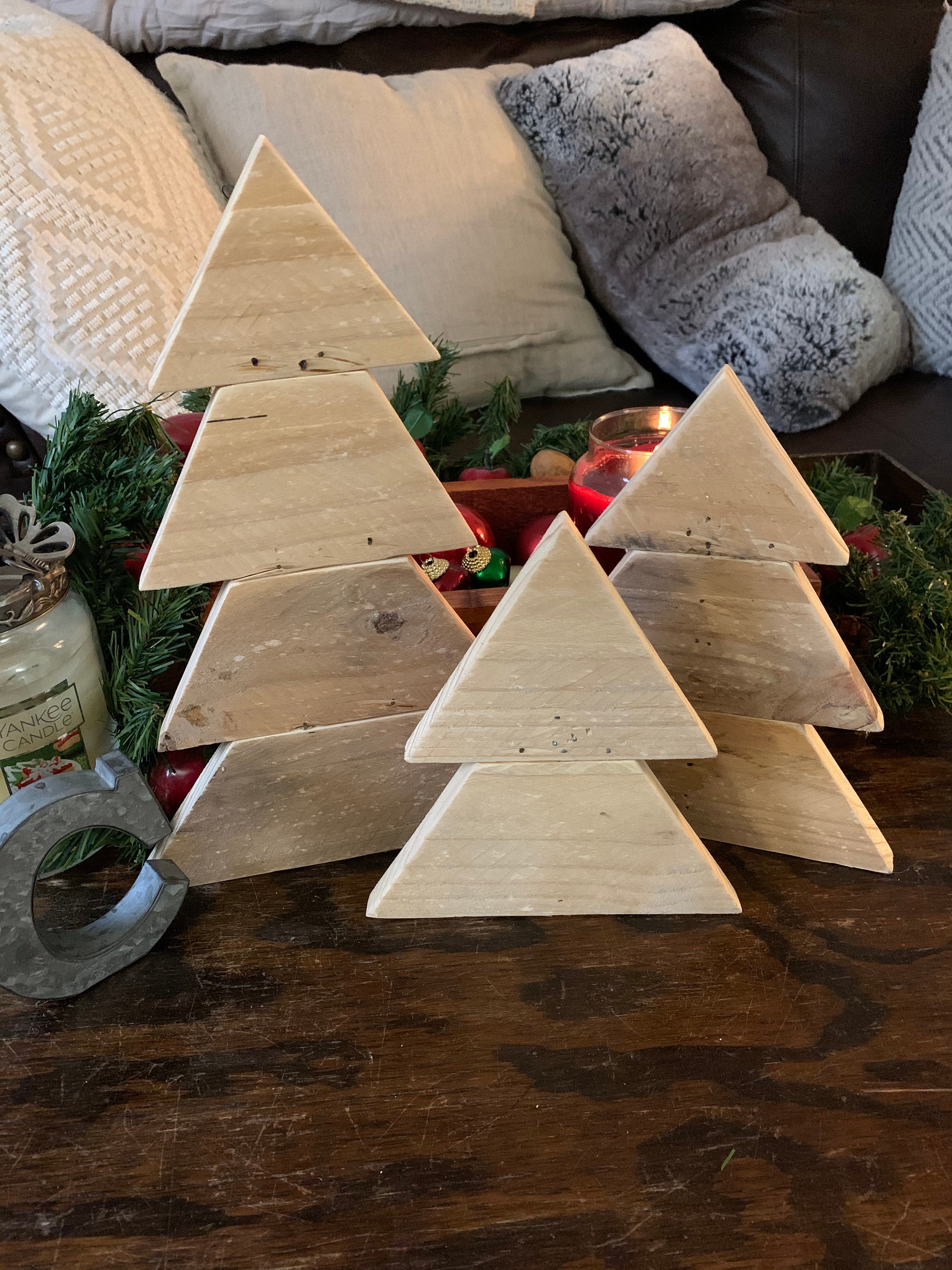 Wood Christmas Trees Etsy
