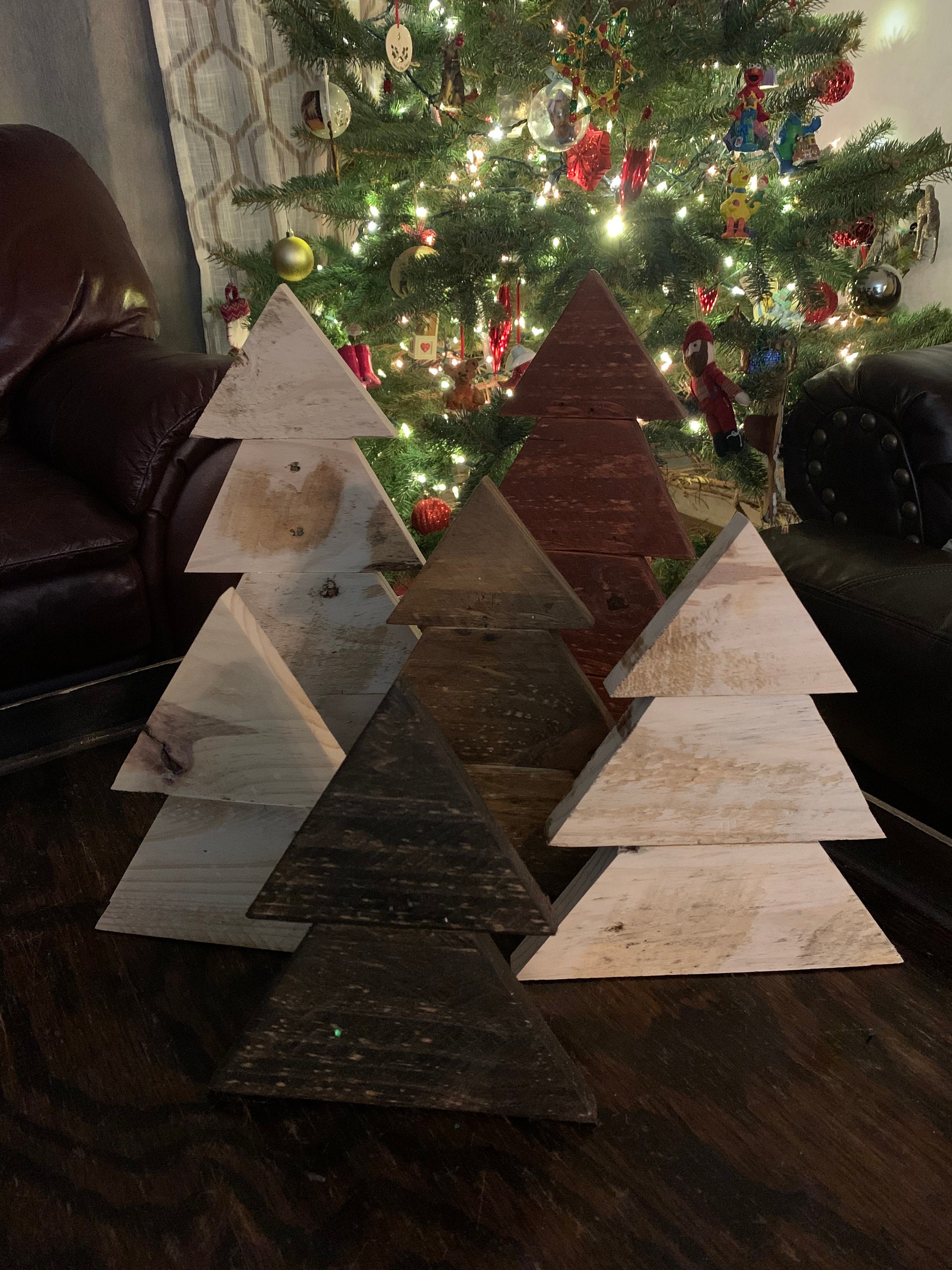 Wood Christmas Trees Etsy