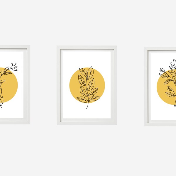 Mustard Wall Art Etsy UK
