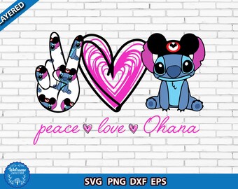 Free Free Peace Love Ohana Svg 705 SVG PNG EPS DXF File