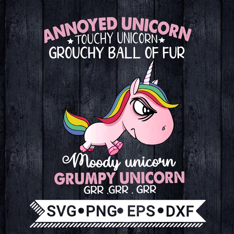 Download Annoyed Unicorn Svg / Unicorn Grumpy SVG / Unicorn Svg ...