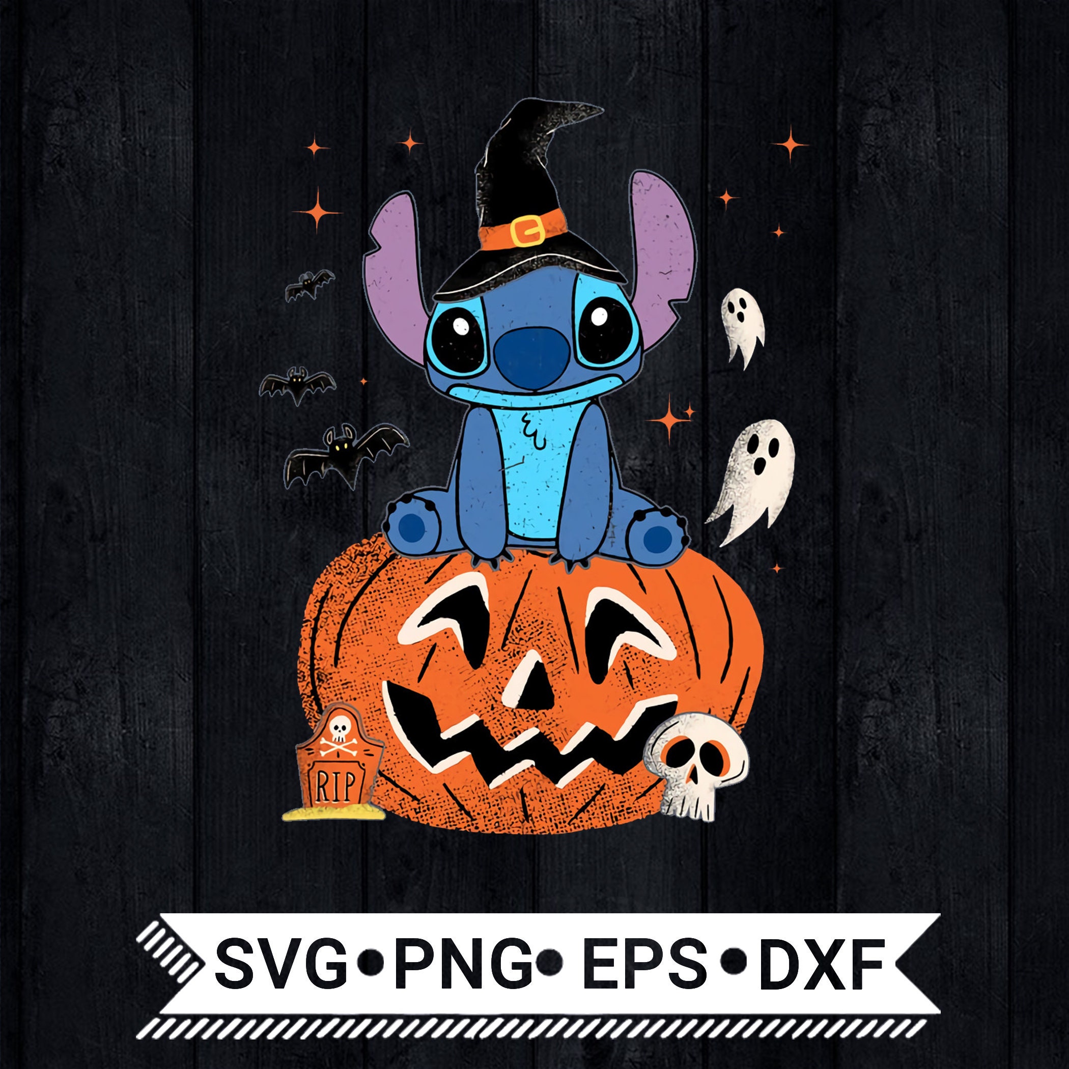 Stitch Halloween Svg / Stitch Pumpkin Halloween Svg / Disney | Etsy