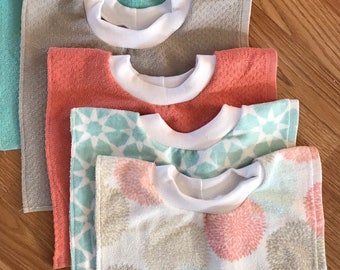 Our Most Popular Bib | Baby Bib | Towel Bib | Girl's Bib | Boy's Bib | Unisex Bib | Textured Bib | Over The Head Bib