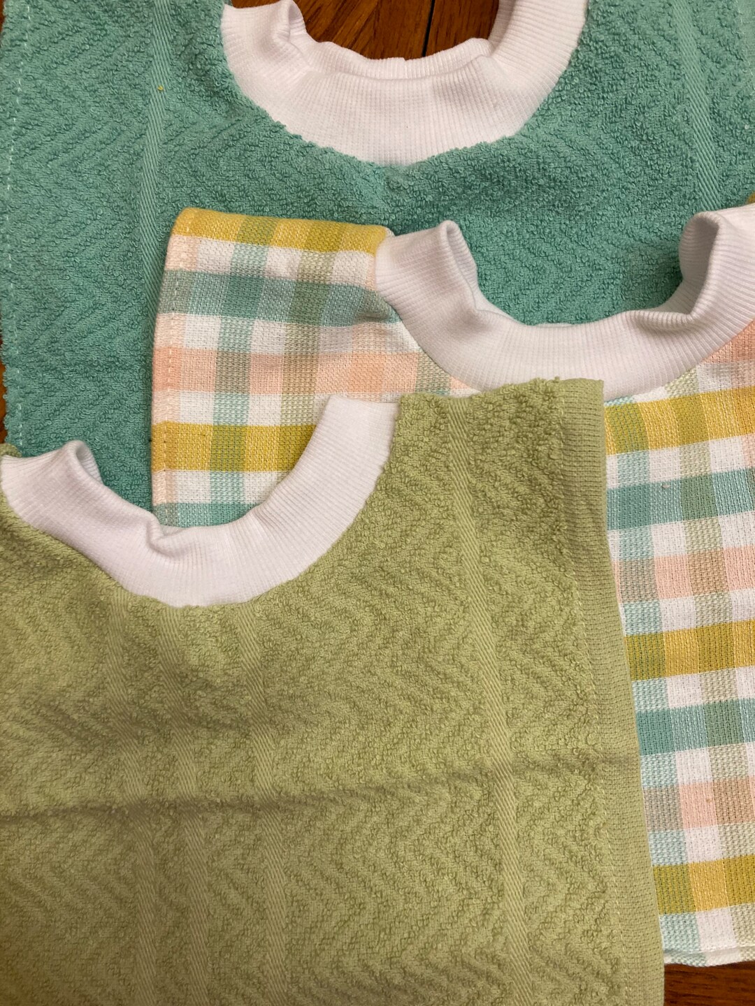 Baby Bib Towel Bib Girl's Bib Boy's Bib Unisex Bib Textured Bib Over the Head Bib Spring Bib