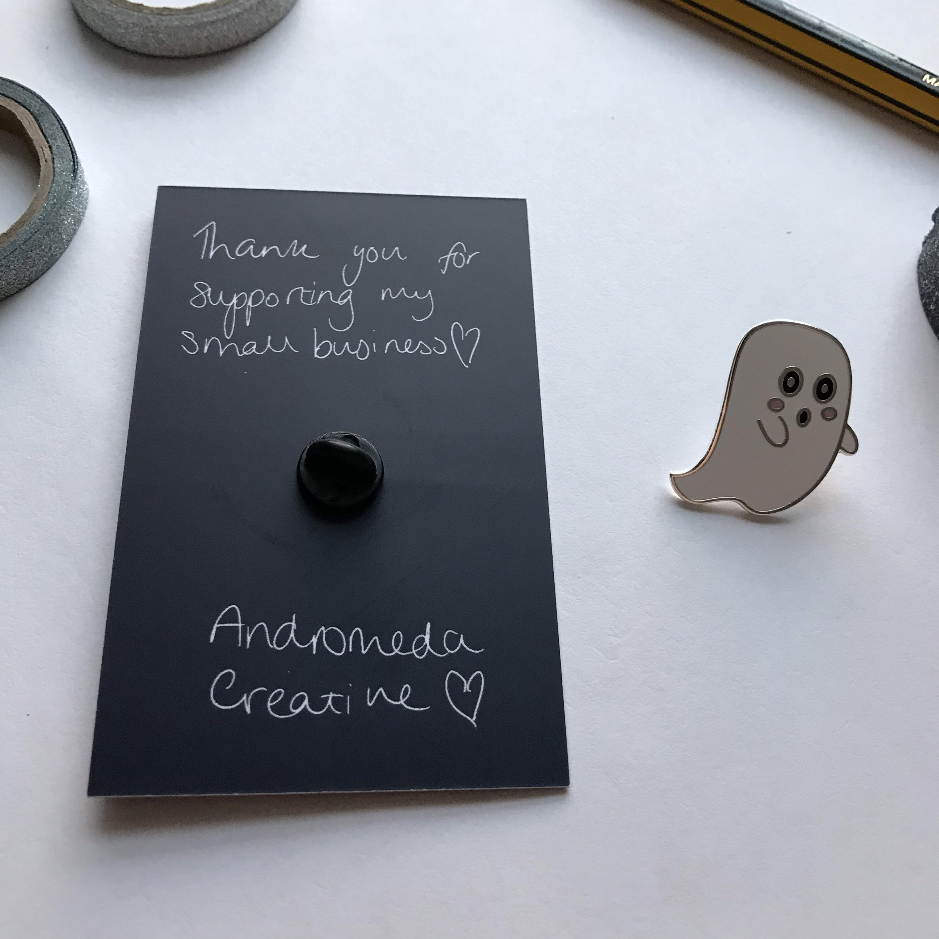 Ghostie Halloween Enamel Pin Ghost Enamel Pin | Etsy