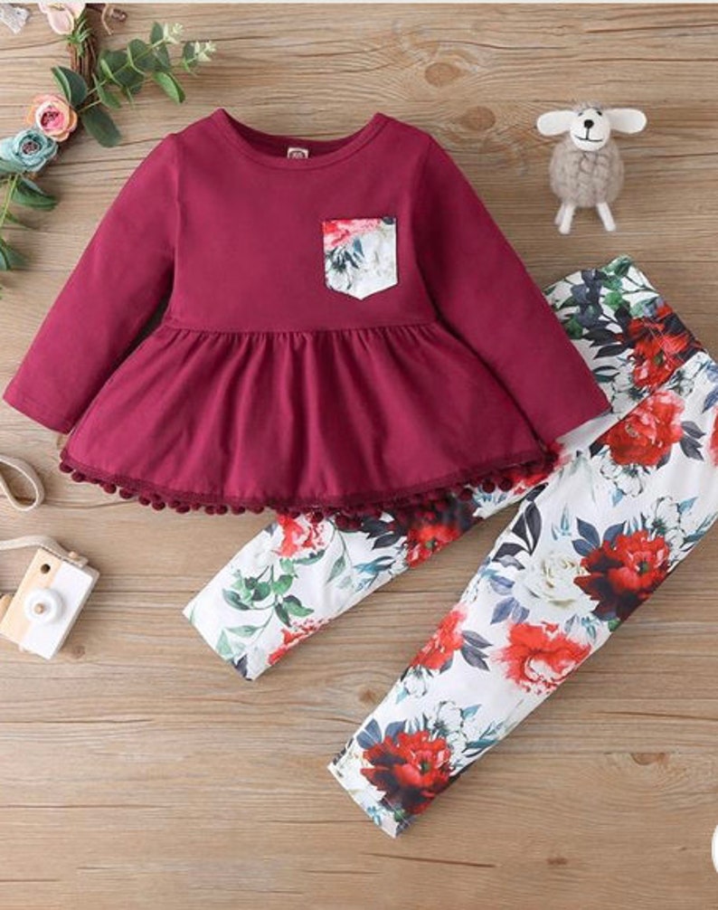 Girls outfit set ages 2-3y