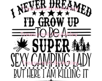 Download Camping Lady Svg Etsy