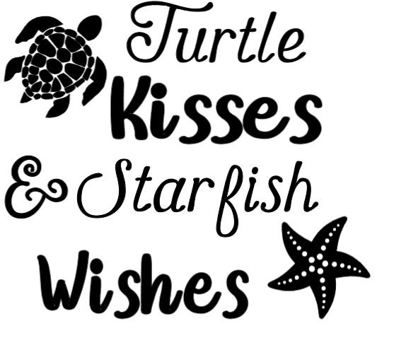 Turtle Kisses and Starfish Wishes Digital Download - Etsy