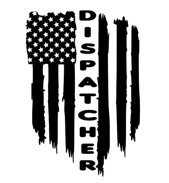 Dispatch Flag Rounded American Flag Dispatcher SVG Digital Download, Instant Download - Etsy