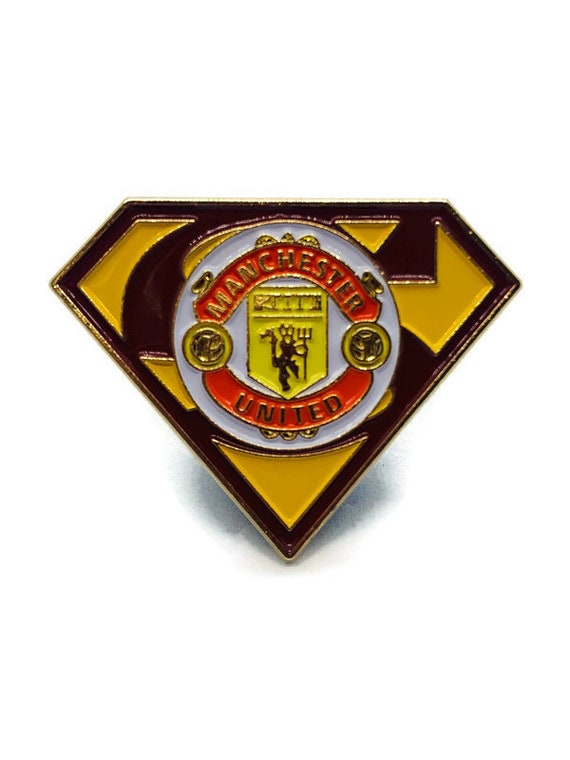 Manchester United Badge Manchester Utd Pin Badge Mufc Red Etsy