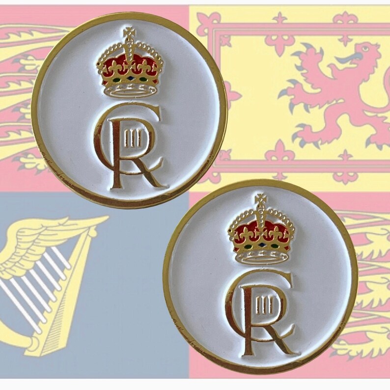 King Charles III Pin Badges Set of 2 Pin Enamel Pin Badges Etsy Canada
