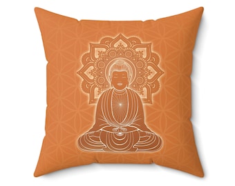 Almohada cuadrada de poliéster hilado