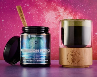 Poseidon Force de Primal Alchemy ∞ Phytoplancton marin chargé d'orgone, chlorophylle et oméga-3 nootropiques pour le chakra du troisième œil, détox alcaline