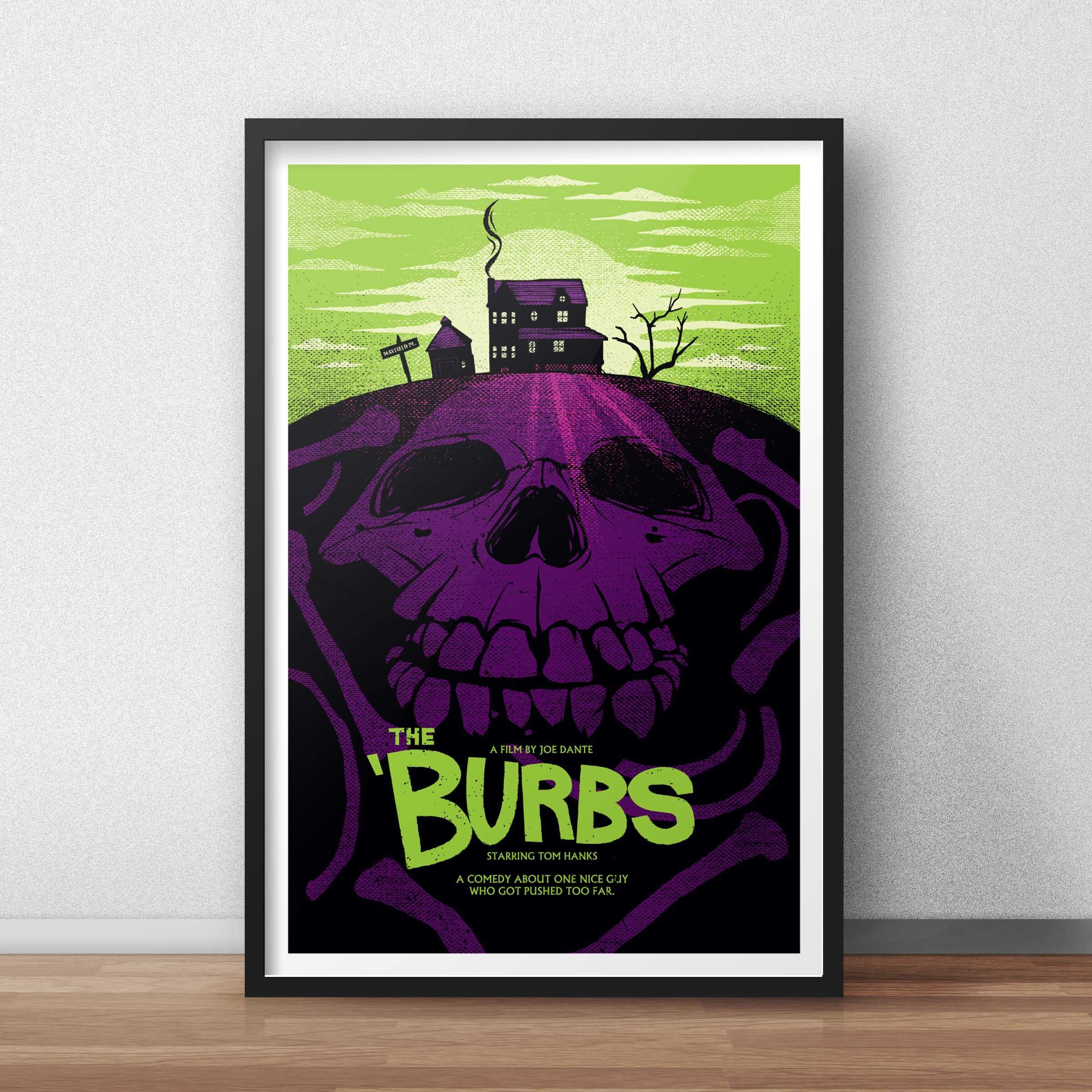 The 'burbs Movie Poster: Retro 80s Horror Comedy Art Print - Etsy