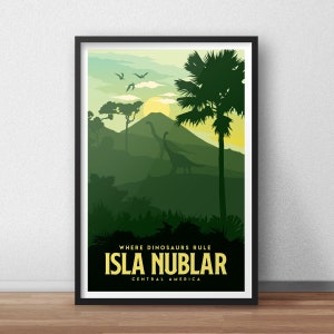 Isla Nublar Travel Poster