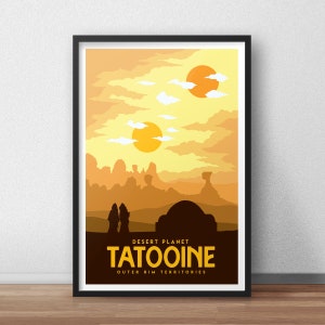 Tatooine Travel Poster