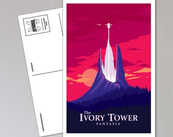 Ivory Tower Travel Postcard