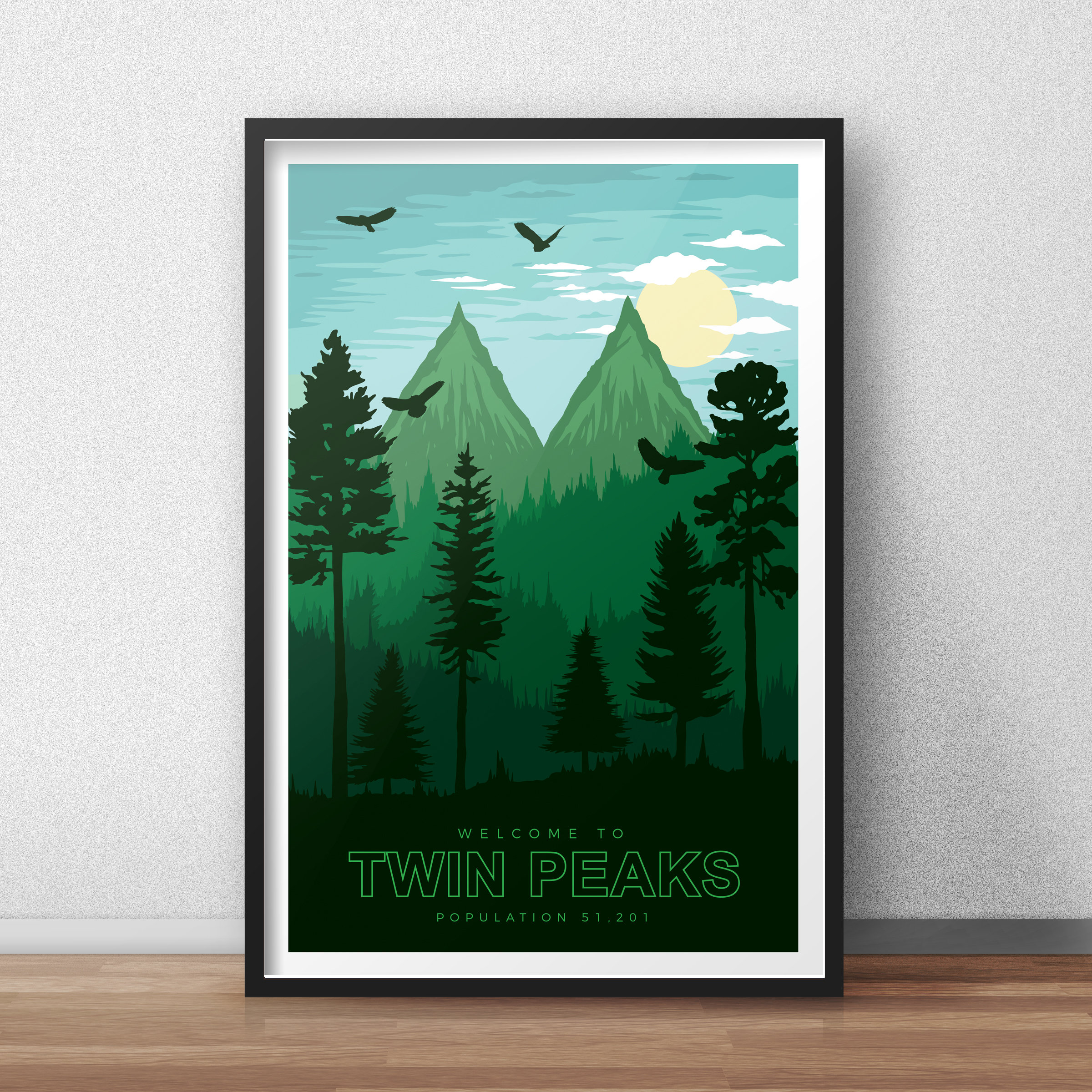 Twin Peaks Poster: Vintage Style Cult TV Show Art - Etsy