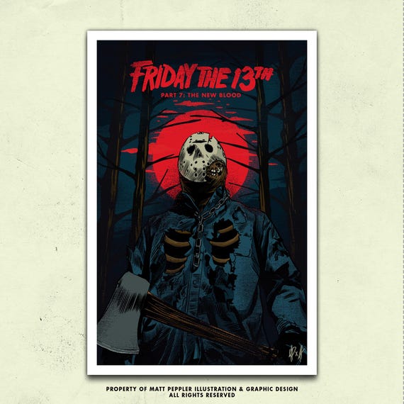 SF・ファンタジー・ホラー FRYDAY THE 13TH 3-D MOVIE POSTER FRIDAY THE 13TH PART III 3D Movie Poster Horror Jason