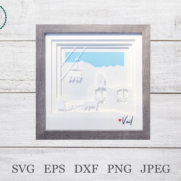 Vail Shadow Box SVG