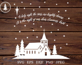 Download Christmas Scene Svg Etsy