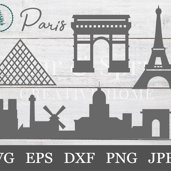 Paris Sights SVG