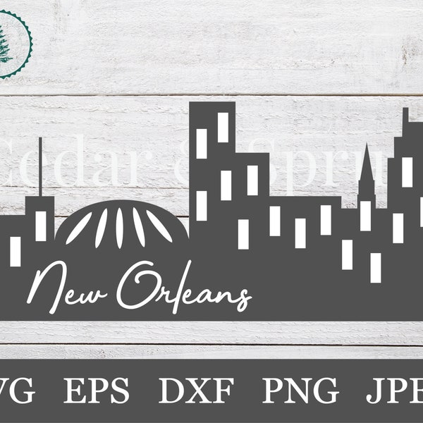 New Orleans Skyline SVG