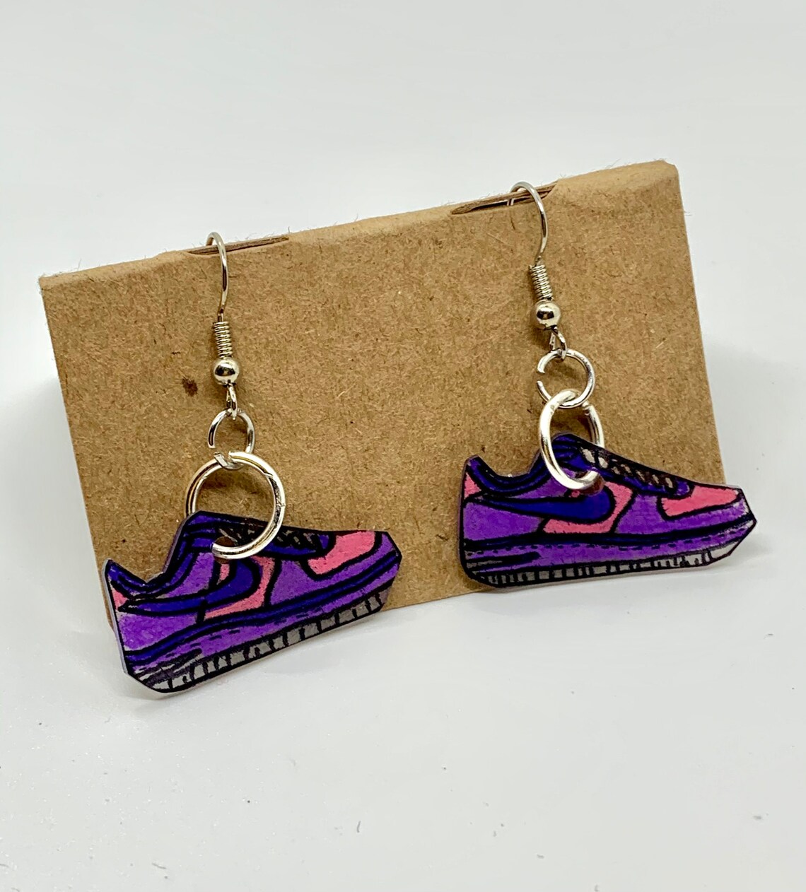 Sneaker earrings tennis shoe earrings track earrings Etsy