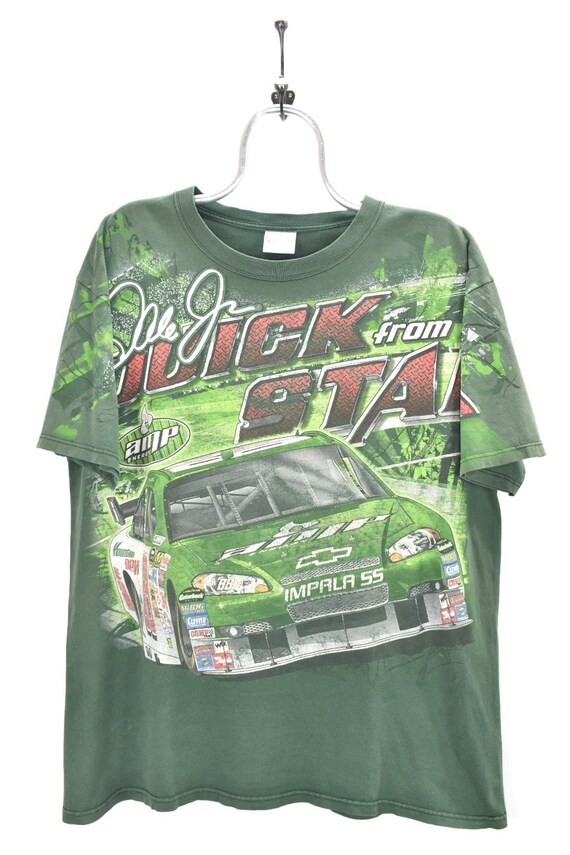 VINTAGE NASCAR GREEN t-shirt | xl