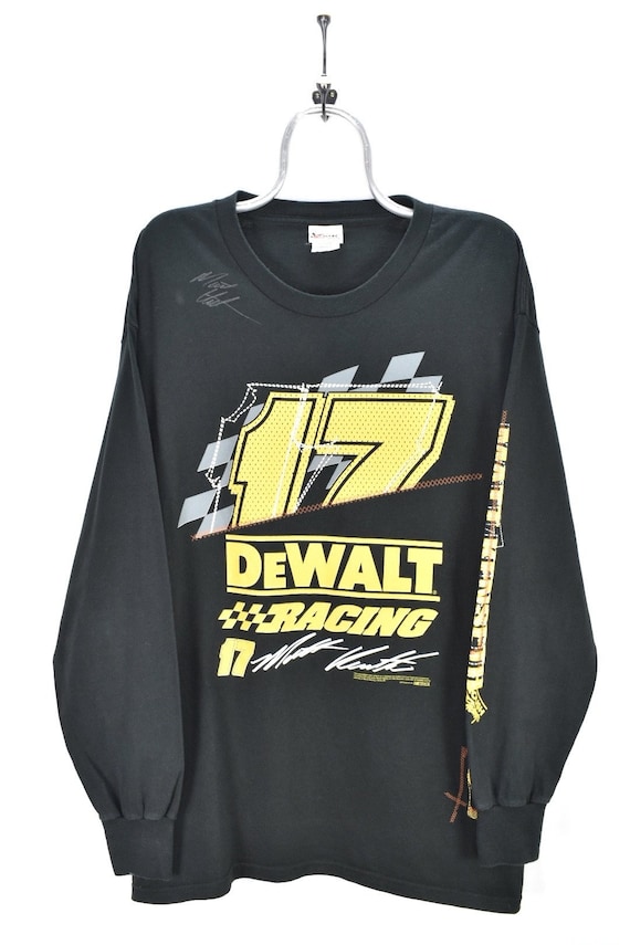 VINTAGE NASCAR LONG sleeve black t-shirt | xl