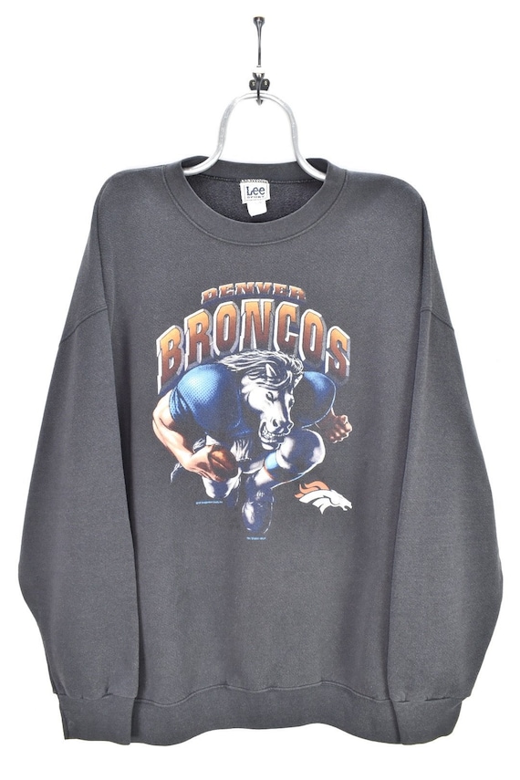 VINTAGE NFL DENVER broncos faded sweatshirt | xxl