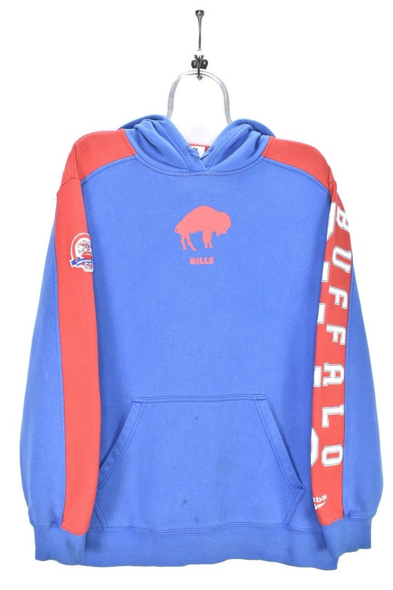VINTAGE NFL BUFFALO bills blue hoodie | large