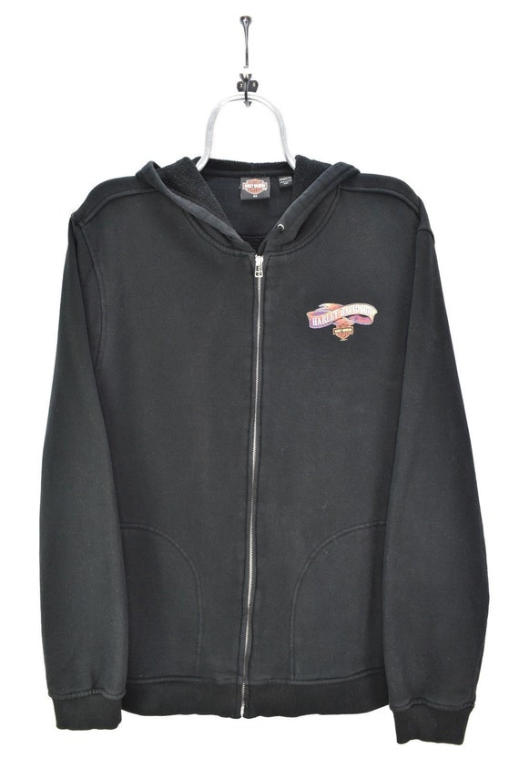 VINTAGE HARLEY DAVIDSON black hoodie | xxl