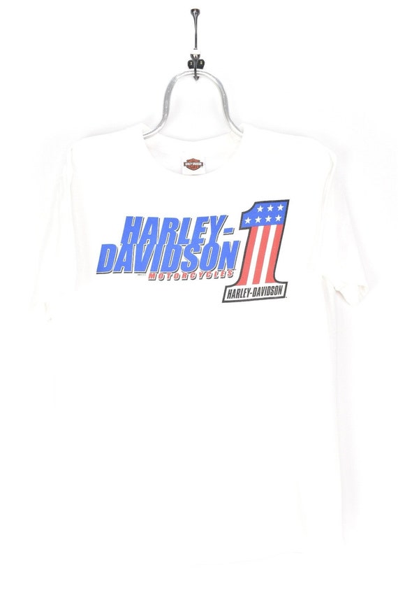VINTAGE HARLEY DAVIDSON white t-shirt | medium