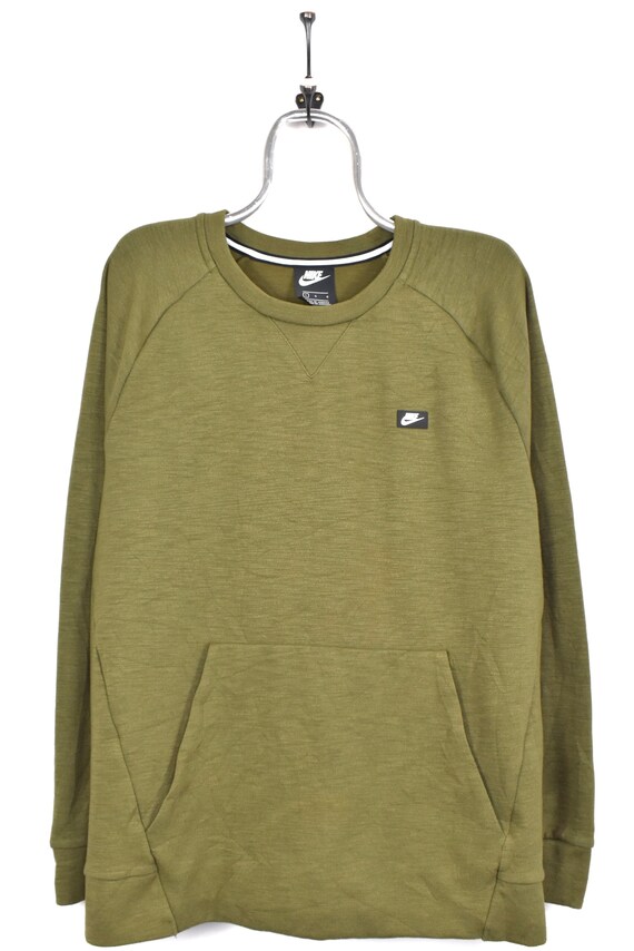 nike retro crew sweatshirt green