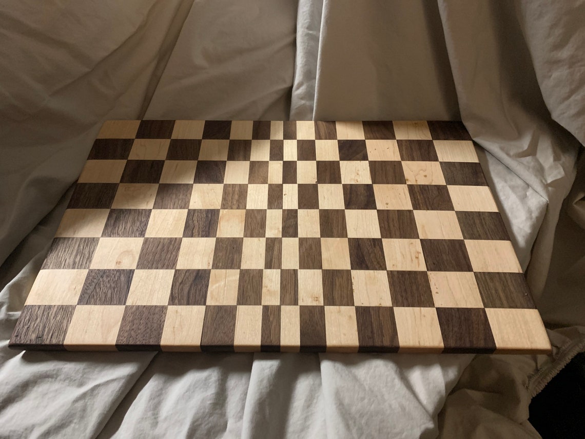 Cutting Board/walnut & Maple Checkerboard Cutting Board/ Charcuterie