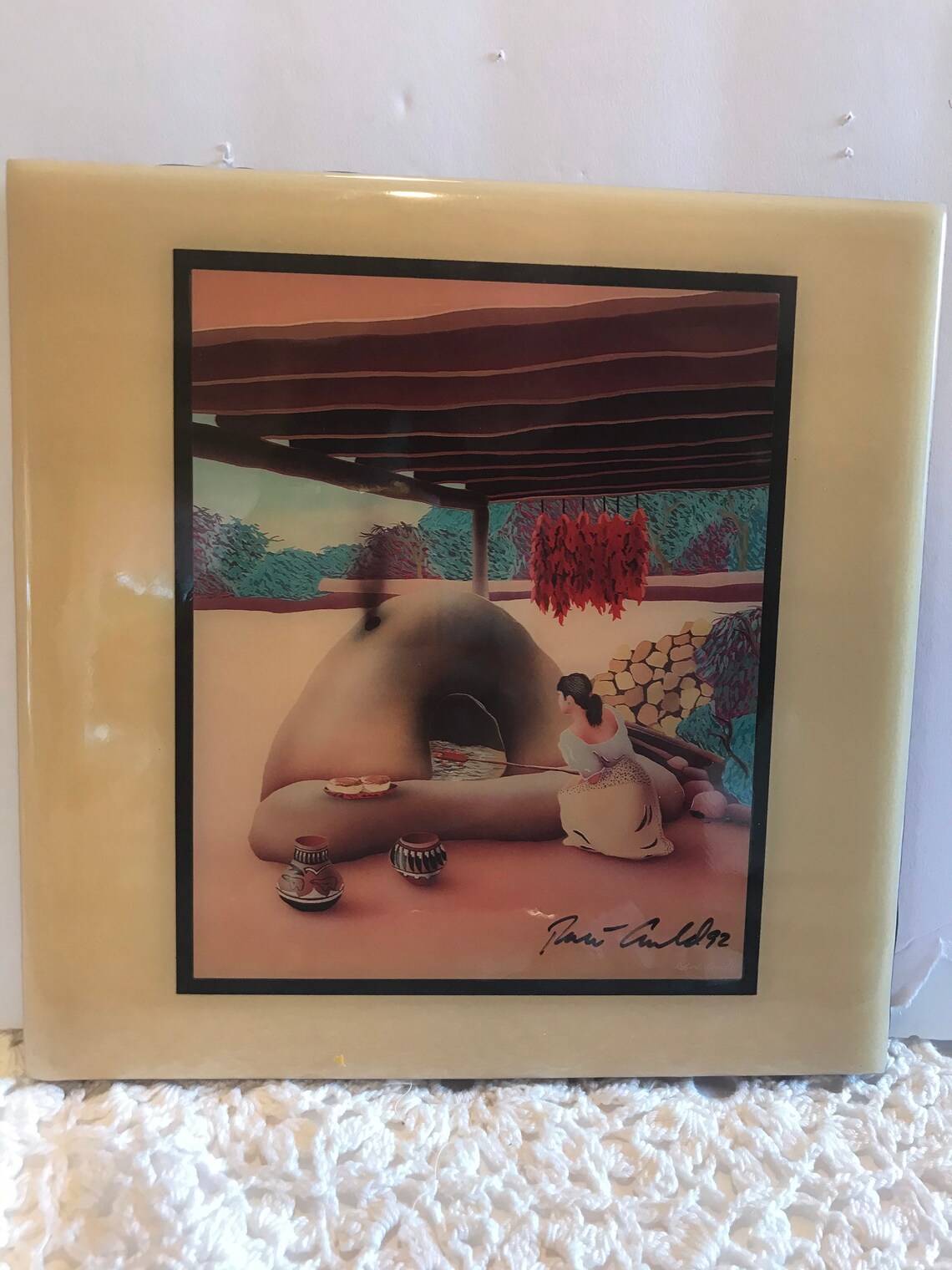 Robert Arnold decorative tile Southwest art. Etsy