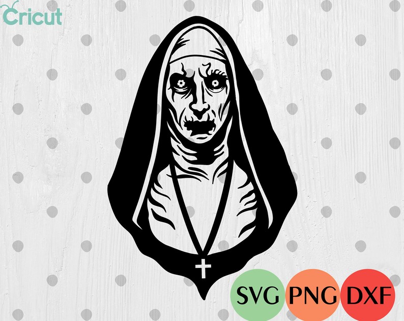 Download The Nun SVG Halloween SVG Cricut horror svg Silhouette Cut ...