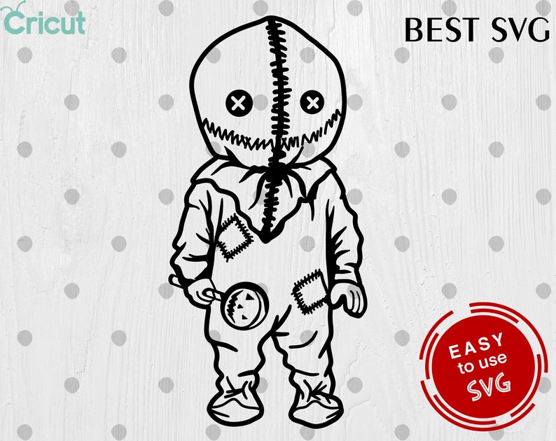 Trick R Treat SAM SVG Cricut svg Silhouette Cut File | Etsy