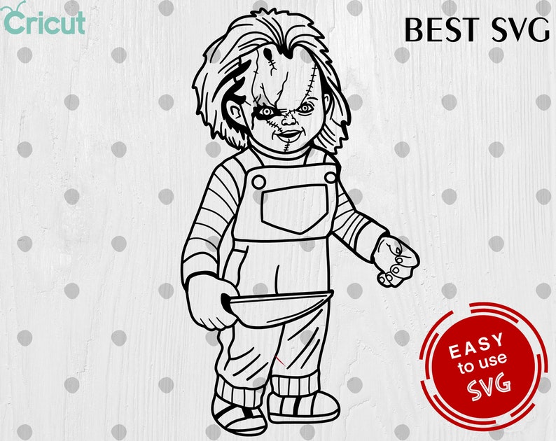 Download Chucky SVG Cricut svg Silhouette Cut File Clipart | Etsy