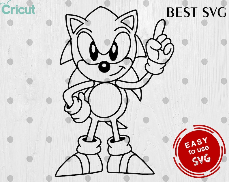 Download Sonic SVG and PNG Digital Files Perfect for your Cricut ...